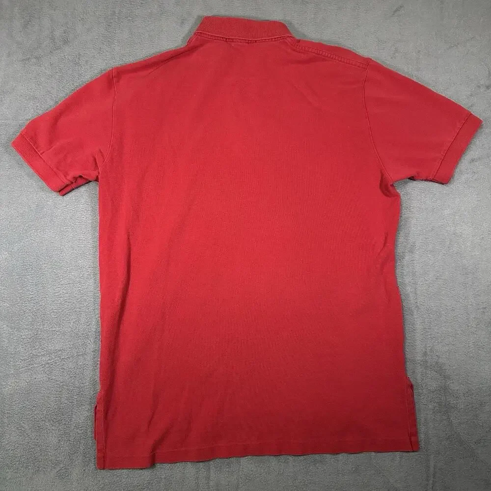 Polo Ralph Lauren Polo Shirt Red Men’s Medium Cotton Classic Y2K Casual Golf